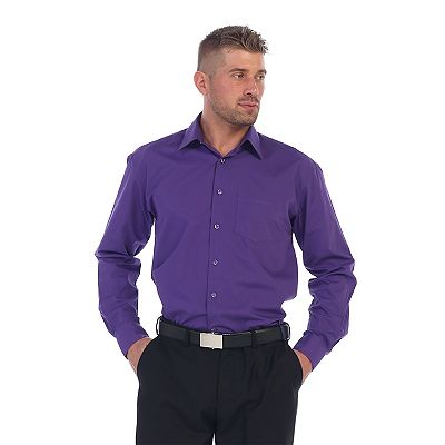Gioberti Men's Long Sleeve Solid Dress Shirt