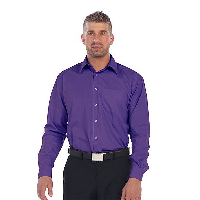 Gioberti Men's Long Sleeve Solid Dress Shirt