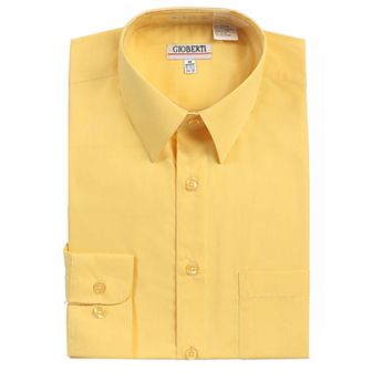Gioberti Men's Long Sleeve Solid Dress Shirt