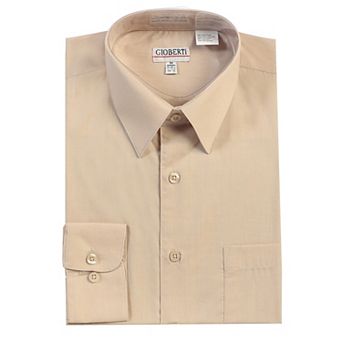 Gioberti Men's Long Sleeve Solid Dress Shirt