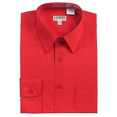 Dark red dress shirt hot sale
