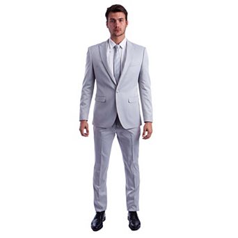 Men's Skinny-fit 2 pc Suit W/ Peak Lapel