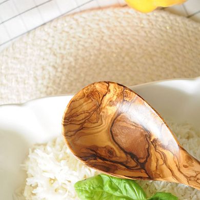 Olive Wood Long Serving Spoon