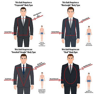 Men's 3pc Solid Suit Set, Notch Lapel