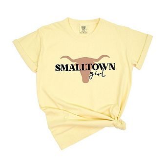 Small Town Girl Bull Garment Dyed Tees