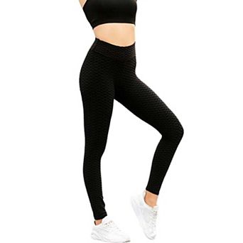 Women's High Waisted Honey Comb Tummy Leggings