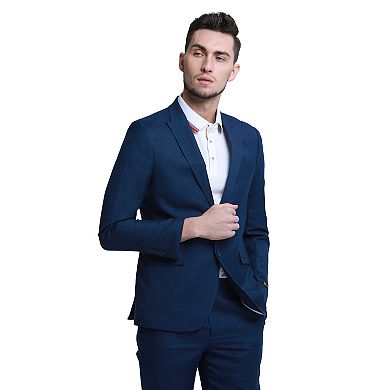 Men's Skinny Fit 2pc Linen Suit Set