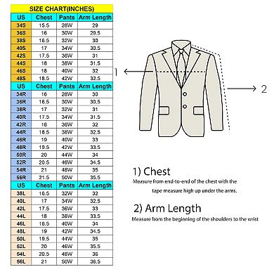 Men's Skinny Fit 2pc Linen Suit Set