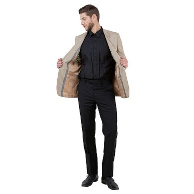 Men’s Tailored-Fit Suit Jacket Classic Notch Lapel, Suit Separates