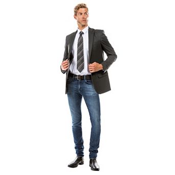 Men’s Tailored-Fit Suit Jacket Classic Notch Lapel, Suit Separates