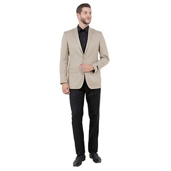 Men’s Tailored-Fit Suit Jacket Classic Notch Lapel, Suit Separates