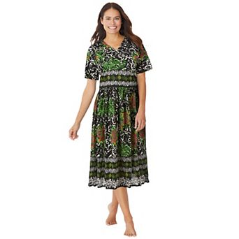 Only Necessities Plus Size Crinkle Cotton Lounger