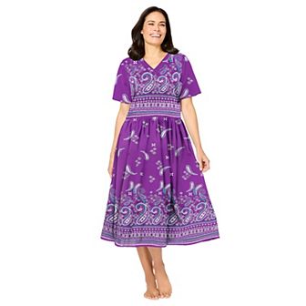 Only Necessities Plus Size Crinkle Cotton Lounger
