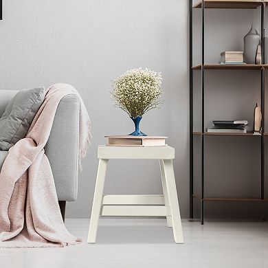 Nomad Home Wooden Stool with Footrest