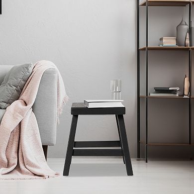 Nomad Home Wooden Stool with Footrest