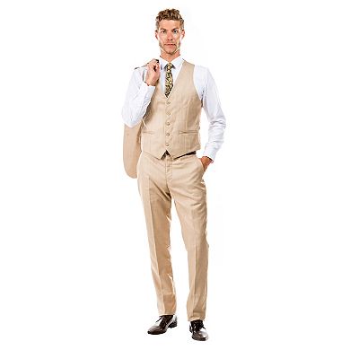 Men's Slim-Fit 3pc Sharkskin Suit Set