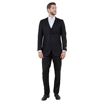 Men's Slim-Fit 3 pc Sharkskin Suit Set