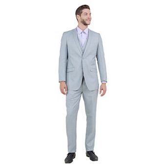 Men's Slim-Fit 3 pc Sharkskin Suit Set