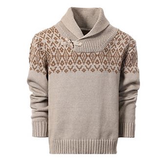 Gioberti Kid's 100% Cotton Pullover Knitted Sweater With Toggle Button Closure