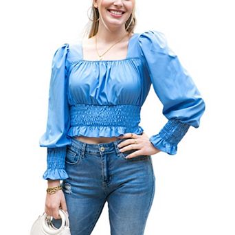 Women's Victorian Renaissance Boho Peasant Tops Blouse