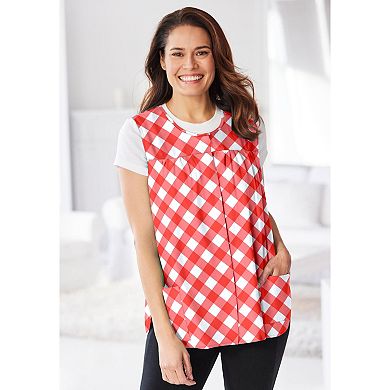 Only Necessities Plus Size Snap-Front Apron