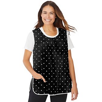 Only Necessities Plus Size Snap-Front Apron
