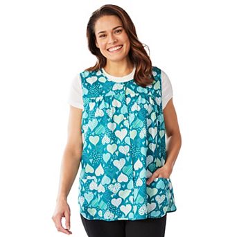 Only Necessities Plus Size Snap-Front Apron