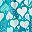 Deep Teal Hearts