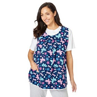 Only Necessities Plus Size Snap-Front Apron