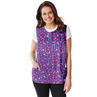 Only Necessities Plus Size Snap-Front Apron