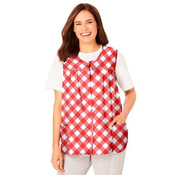 Only Necessities Plus Size Snap-Front Apron