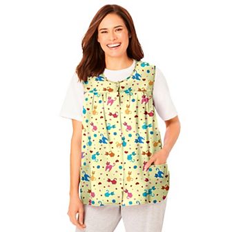 Only Necessities Plus Size Snap-Front Apron