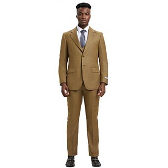 Men's Stacy Adams Hybrid-Fit Sharkskin 3 pc Suit Set