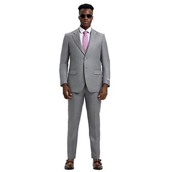 Men's Stacy Adams Hybrid-Fit Sharkskin 3 pc Suit Set