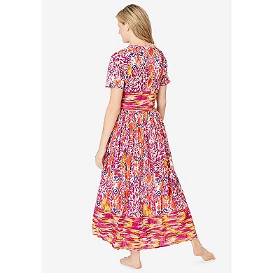 Only Necessities Plus Size Long Crinkle Cotton Lounger
