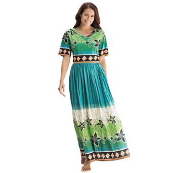 Only Necessities Plus Size Long Crinkle Cotton Lounger