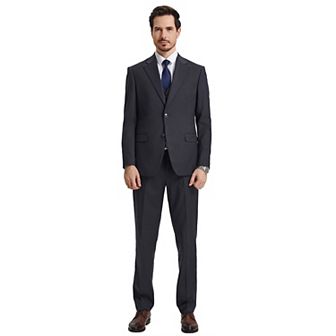 Men's Stacy Adams Hybrid-fit 3 pc Notch Lapel Suit Set, Jacket Vest And Pants
