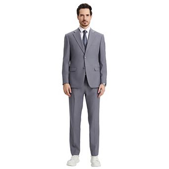 Men's Stacy Adams Hybrid-fit 3 pc Notch Lapel Suit Set, Jacket Vest And Pants