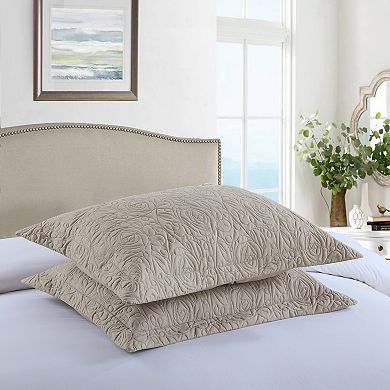Marcielo 2 Pcs Embroidered Pillow Shams