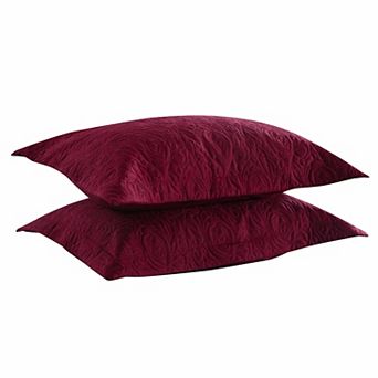 Marcielo 2 pc Embroidered Pillow Shams