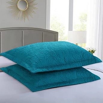 Marcielo 2 pc Embroidered Pillow Shams