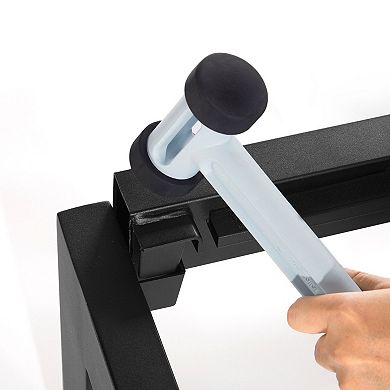 Full Size 18 Inch Easy Assemble Metal Platform Bed Frame Wooden Slats