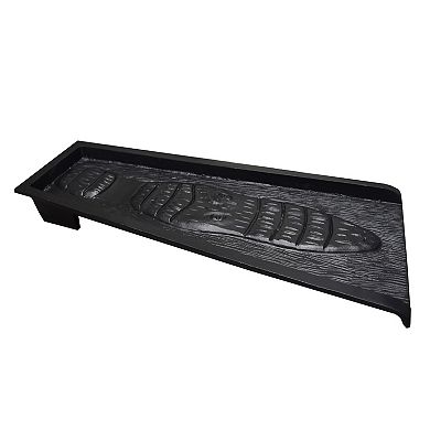 Black Alligator Crocodile Cast Aluminum Downspout Gutter 24 In. Splash Block