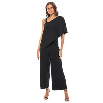 Women's Marina One-Shoulder Drape Cascade Jumpsuit