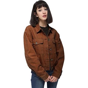 Women's Corduroy Collared Button Down Jacket