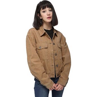 Women's Corduroy Collared Button Down Jacket