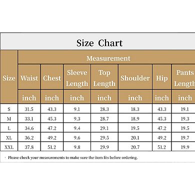 Men's Pajama Sets Short Sleeve Nightwear Top And Pants Loungewear