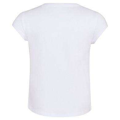 Toddler Girl adidas Bubble Letter Logo Cap Sleeve Graphic Tee