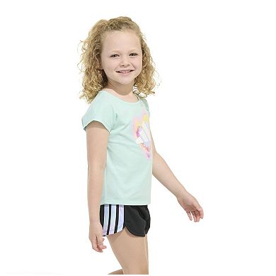 Toddler Girl adidas 2-pc. Short Sleeve Top & Shorts Set