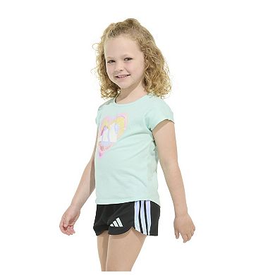 Toddler Girl adidas 2-pc. Short Sleeve Top & Shorts Set